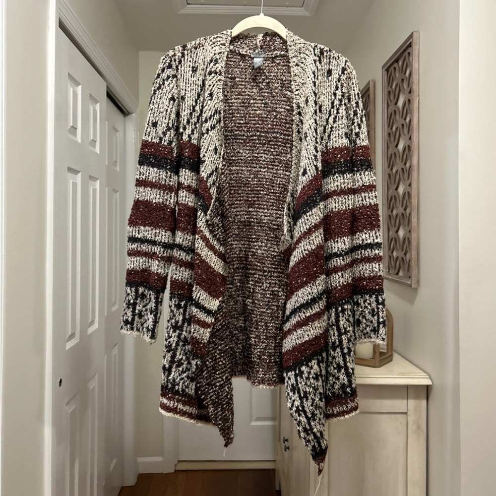 Cozy Striped Cardigan Sweater